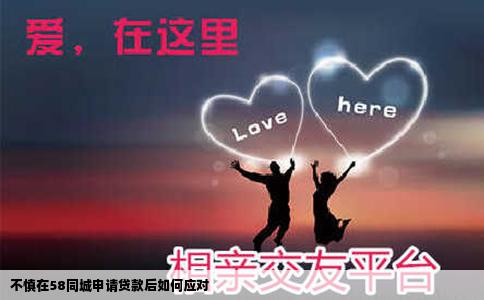 不慎在58同城申請貸款后如何應對