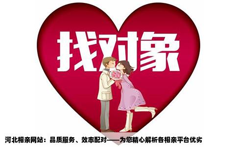 河北相親網(wǎng)站：品質(zhì)服務(wù)、效率配對(duì)——為您精心解析各相親平臺(tái)優(yōu)劣